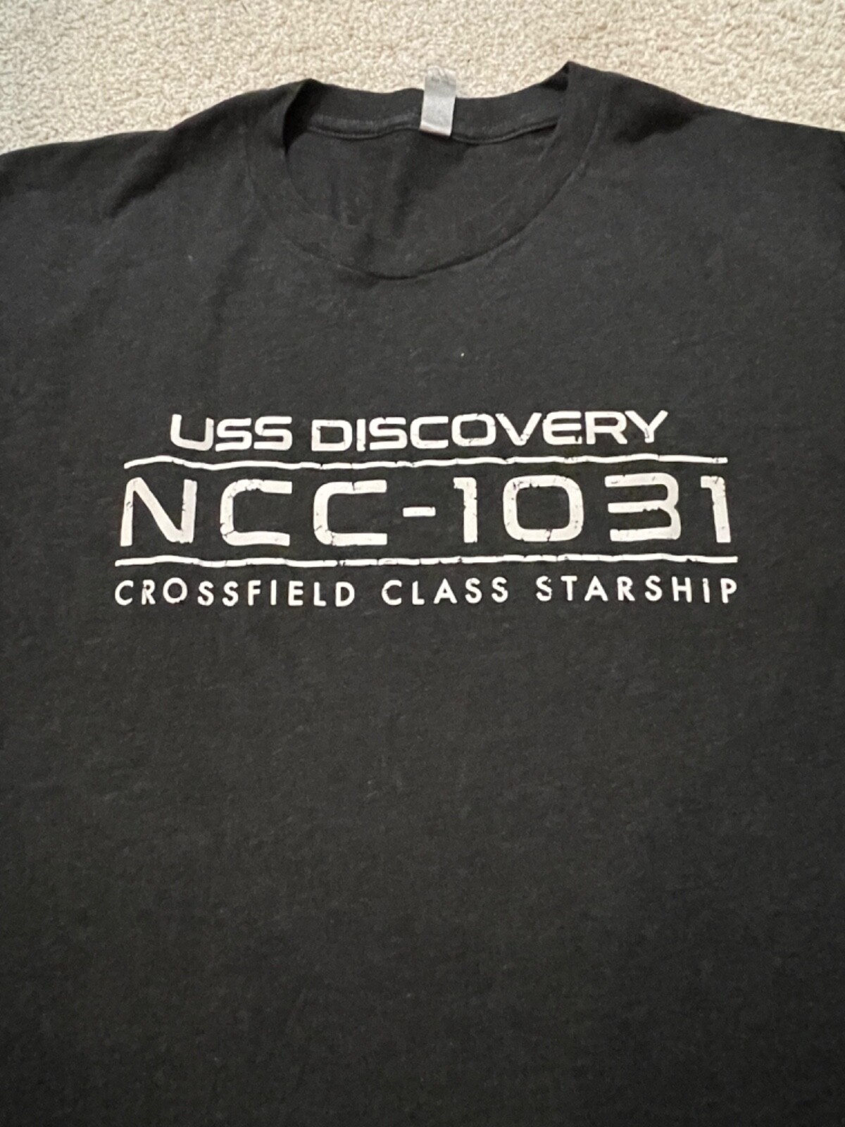 STAR TREK DISCOVERY mens Large L t-shirt Next Level triblend soft tee