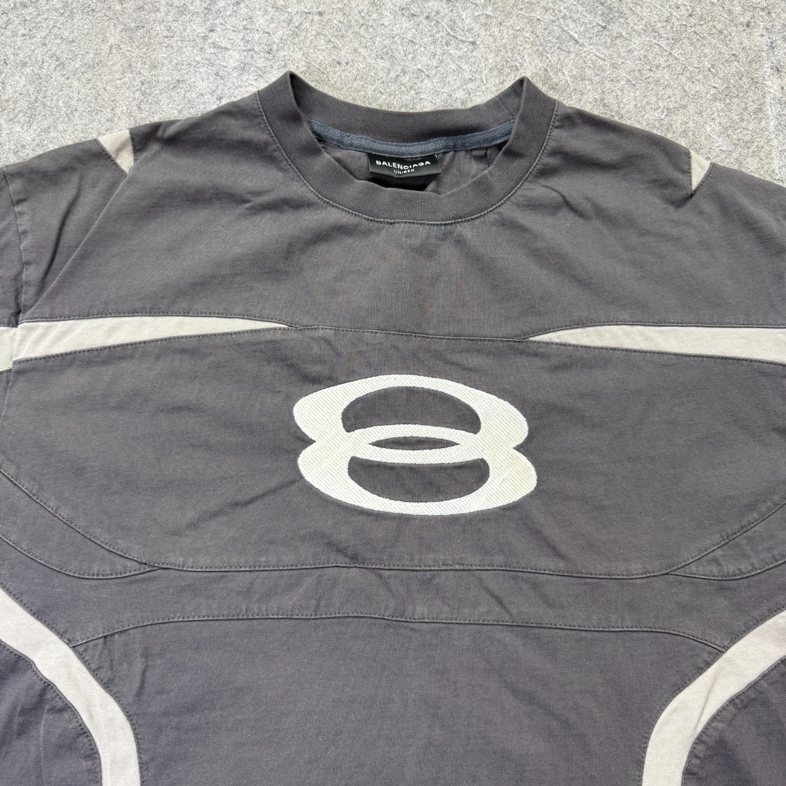 Balenciaga Unity Sports Icon Biker Oversized T-Shirt Men L Black Crew Neck SS