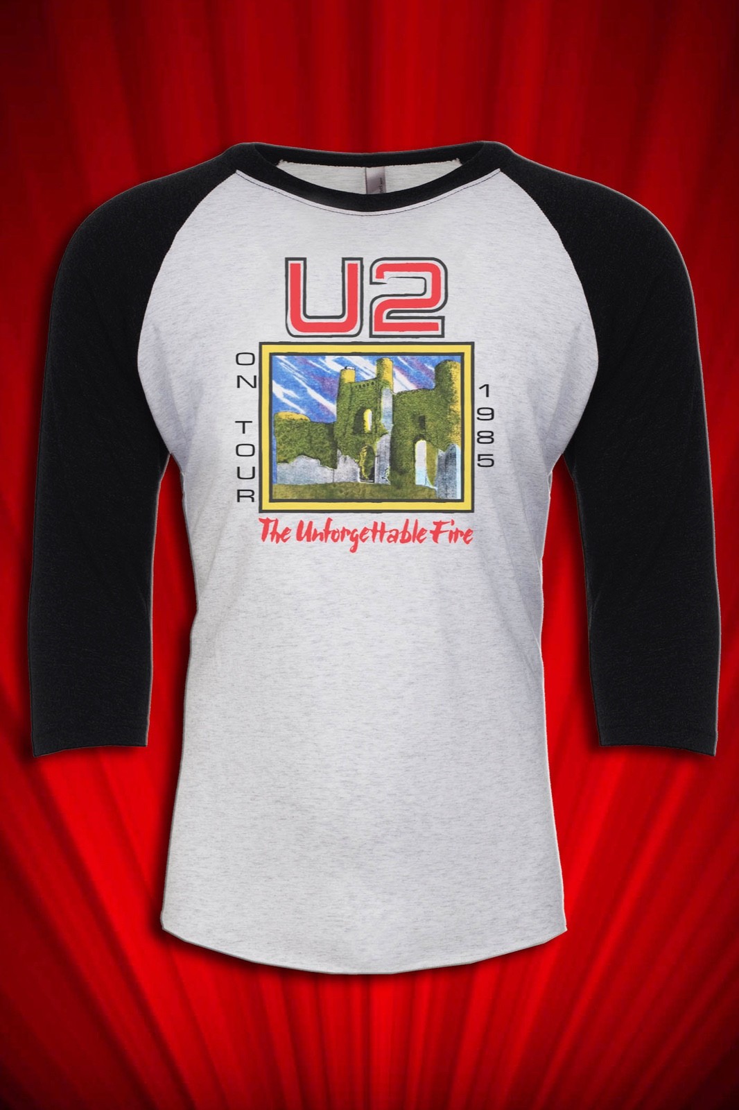 Unforgettable Fire 1985 Tour JERSEY T-SHIRT FREE SHIP USA Joshua Tree