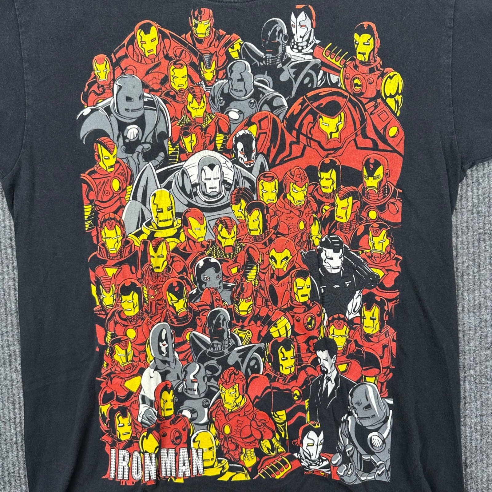 Vintage Marvel Iron Man Mad Engine Graphic T-Shirt Mens Large Comics