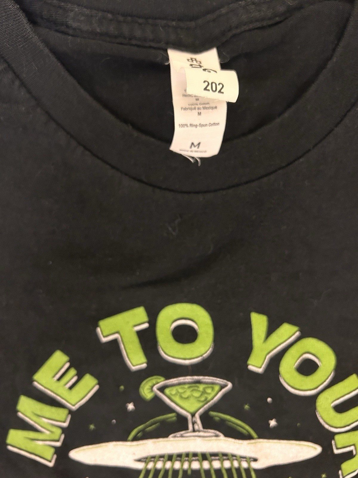 “Take Me to Your ‘Rita,” Chili’s Restaurant T-Shirt, Medium, Black, 100% Cotton