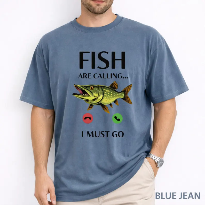 Fisherman Comfort Tee Funny Angler Fishing Lover Gift Idea