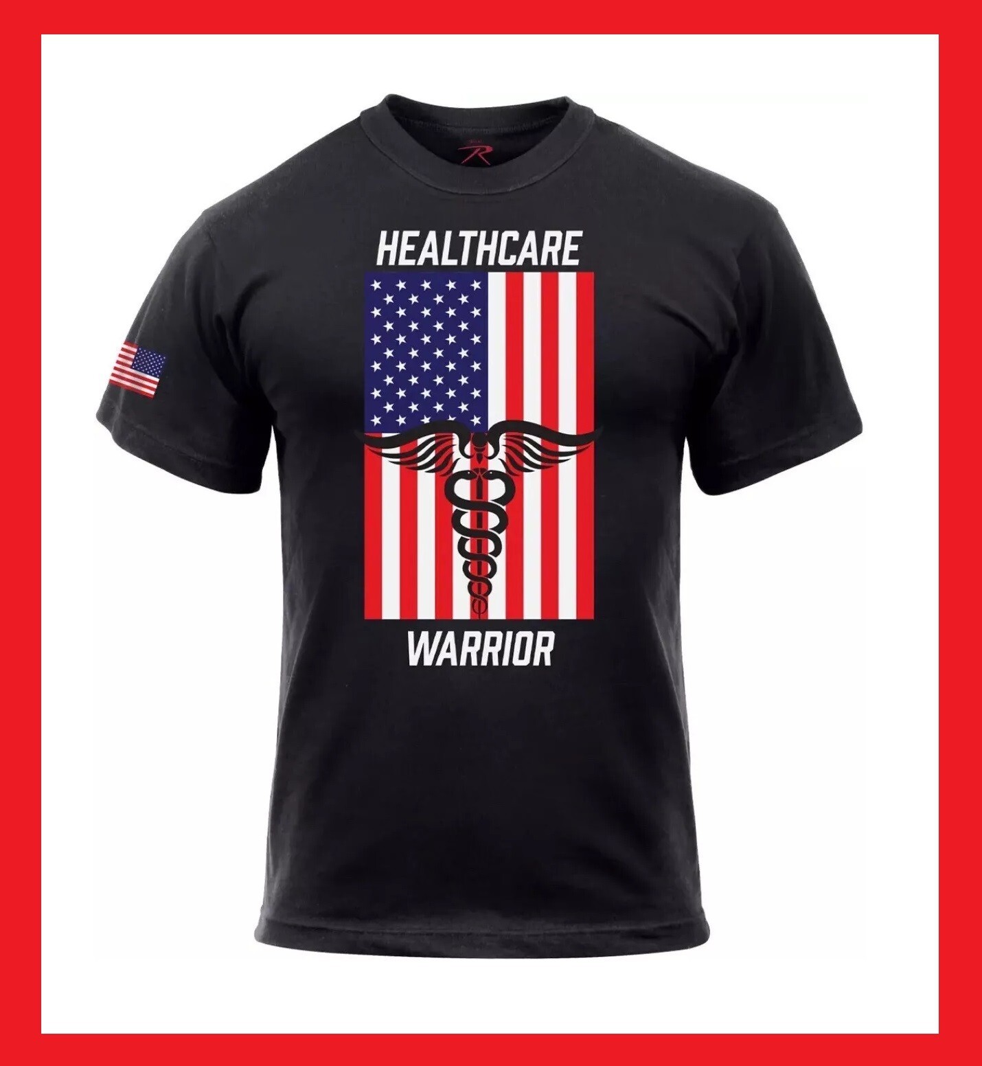 ROTHCO – HEALTHCARE WARRIOR / 60% COTTON 40% POLY / S-SLEEVE T-SHIRT (S)