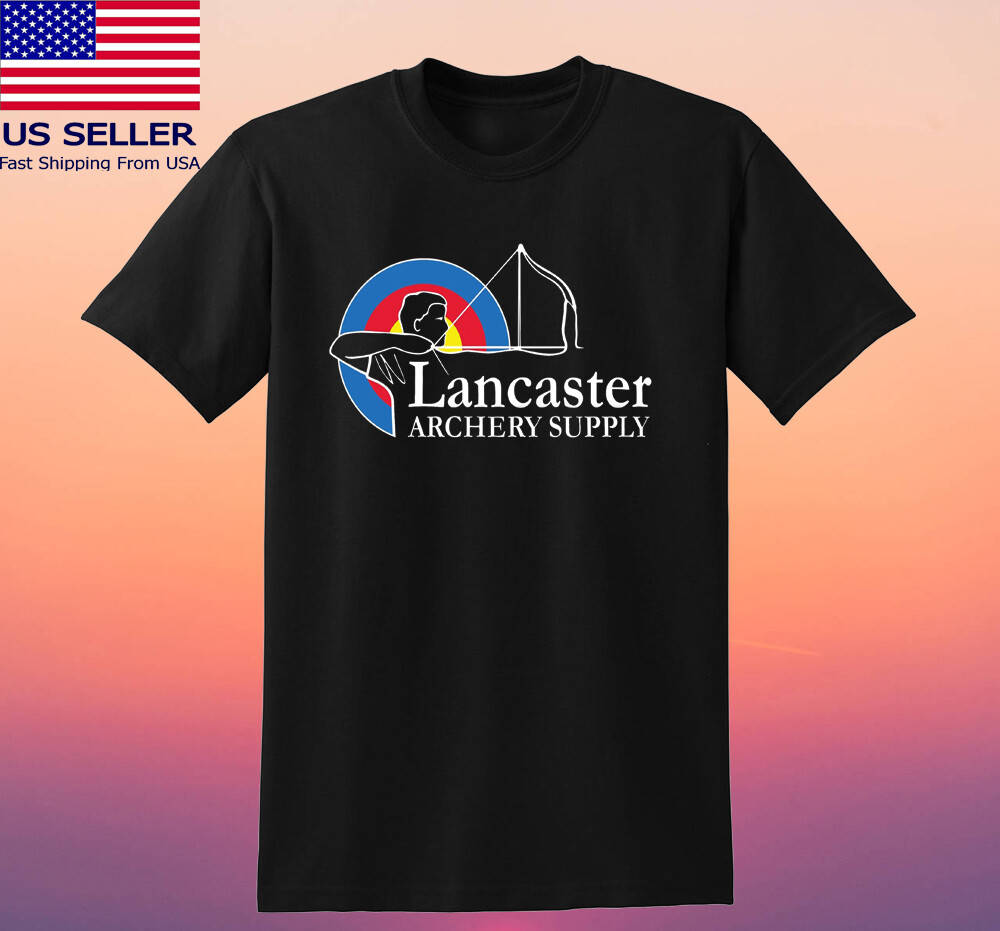 Lancaster Archery Bow Crossbow Men’s Black T-shirt Size S-5XL