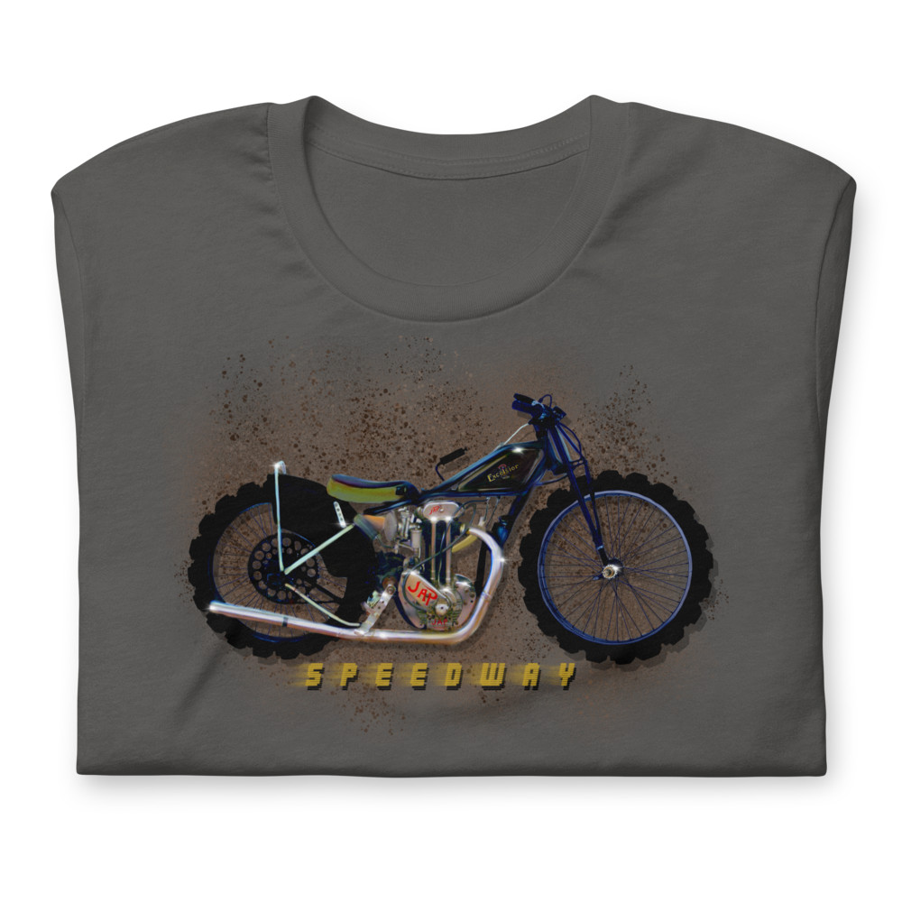 MotorManiac Designed Motorcycle Speedway Unisex Soft style Tshirt Made to Order