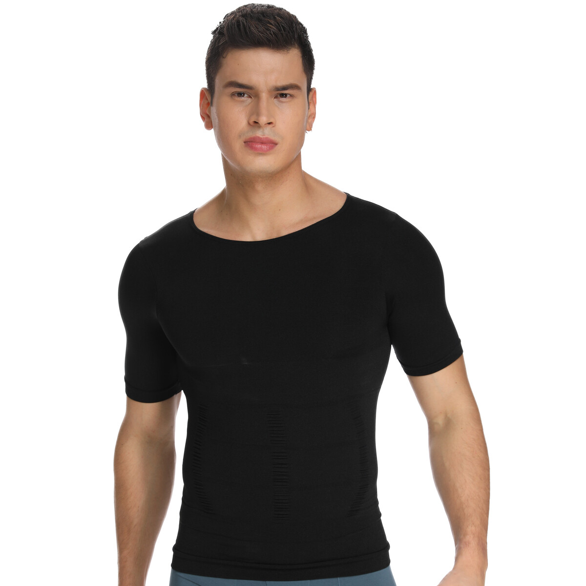 Men’s Compression T-Shirt Body Shaper Slimming Fitness Tank Tops Shapewear Vest