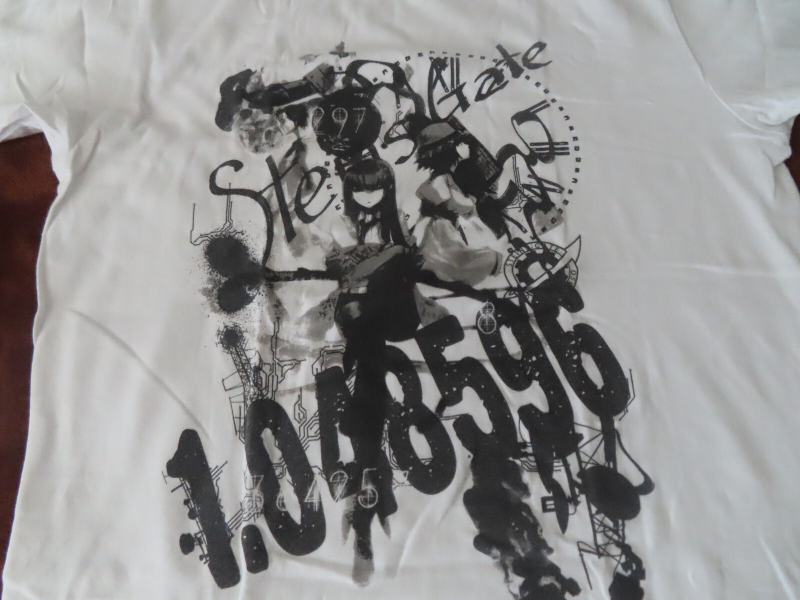 vintage COSPA STEINS GATE Collage Tshirt White Size: M