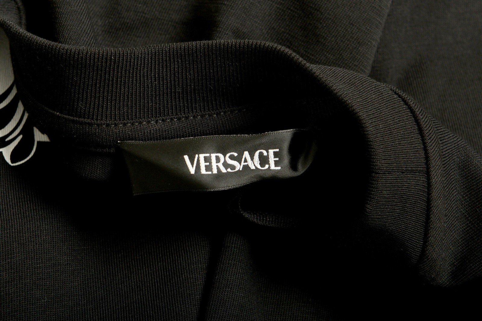 Versace Men’s Black Logo Print Crewneck Short Sleeve T-Shirt US 3XL IT 58