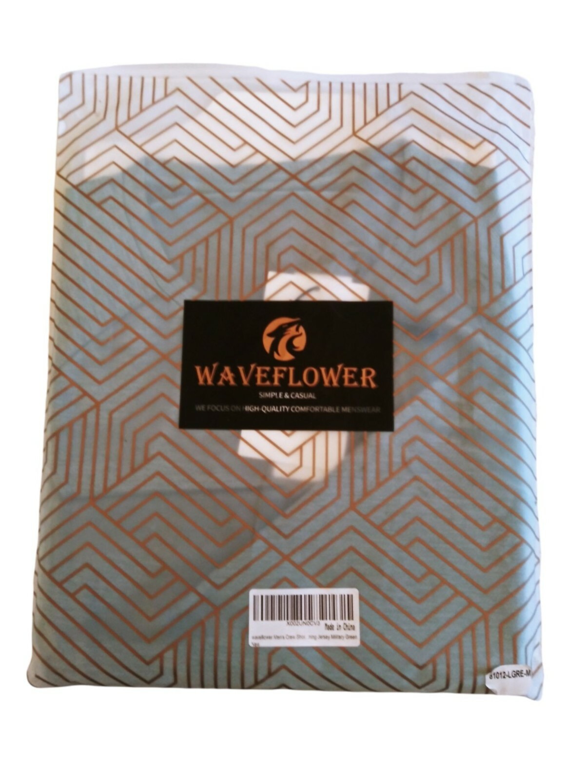 Men’s Waveflower Lightweight Breathable Short Sleeve Shirt – Light Green NWT M
