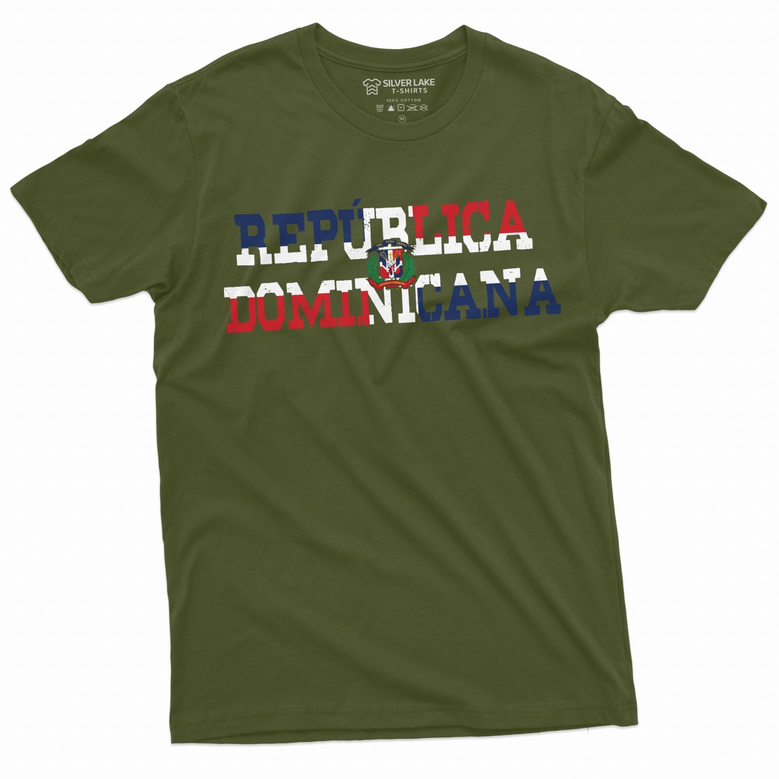 RepÃºblica Dominicana T-shirt Dominican Republic Flag Coat of Arms Patriotic Tee