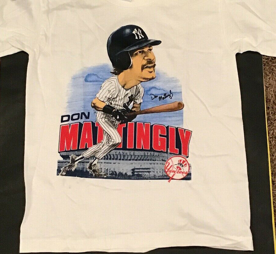 VTG Don Mattingly T-shirt Men T-shirt White Tee All Sizes