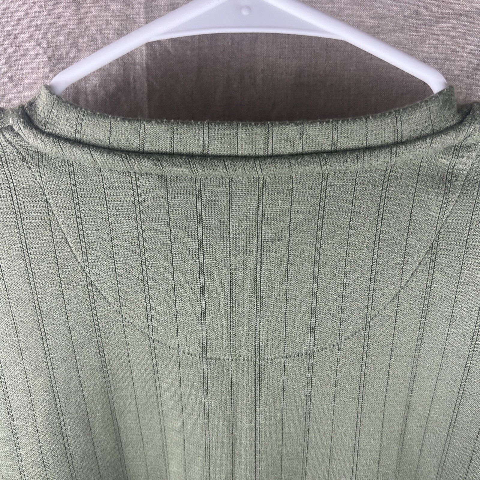 Pierre Cardin Men’s Green Short Sleeve V-Neck Casual Comfort Shirt Size Large