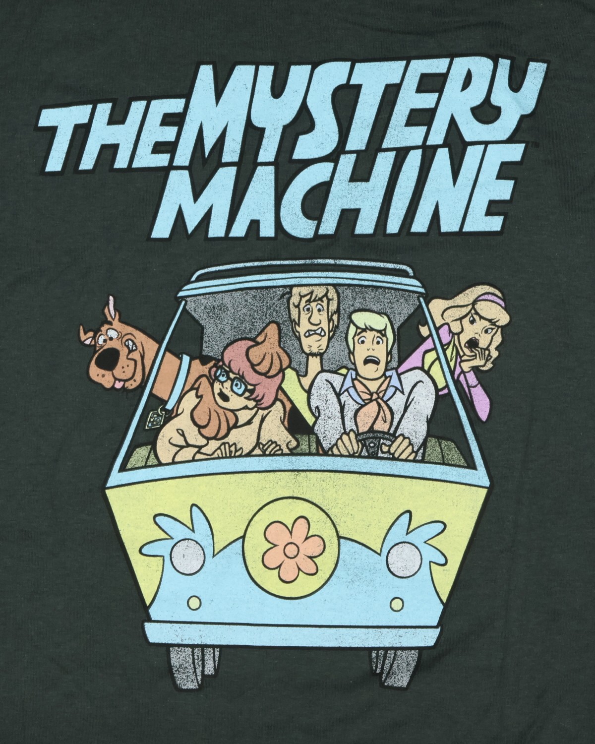 Scooby-Doo T-Shirt Men’s Distressed Mystery Machine Design Tee