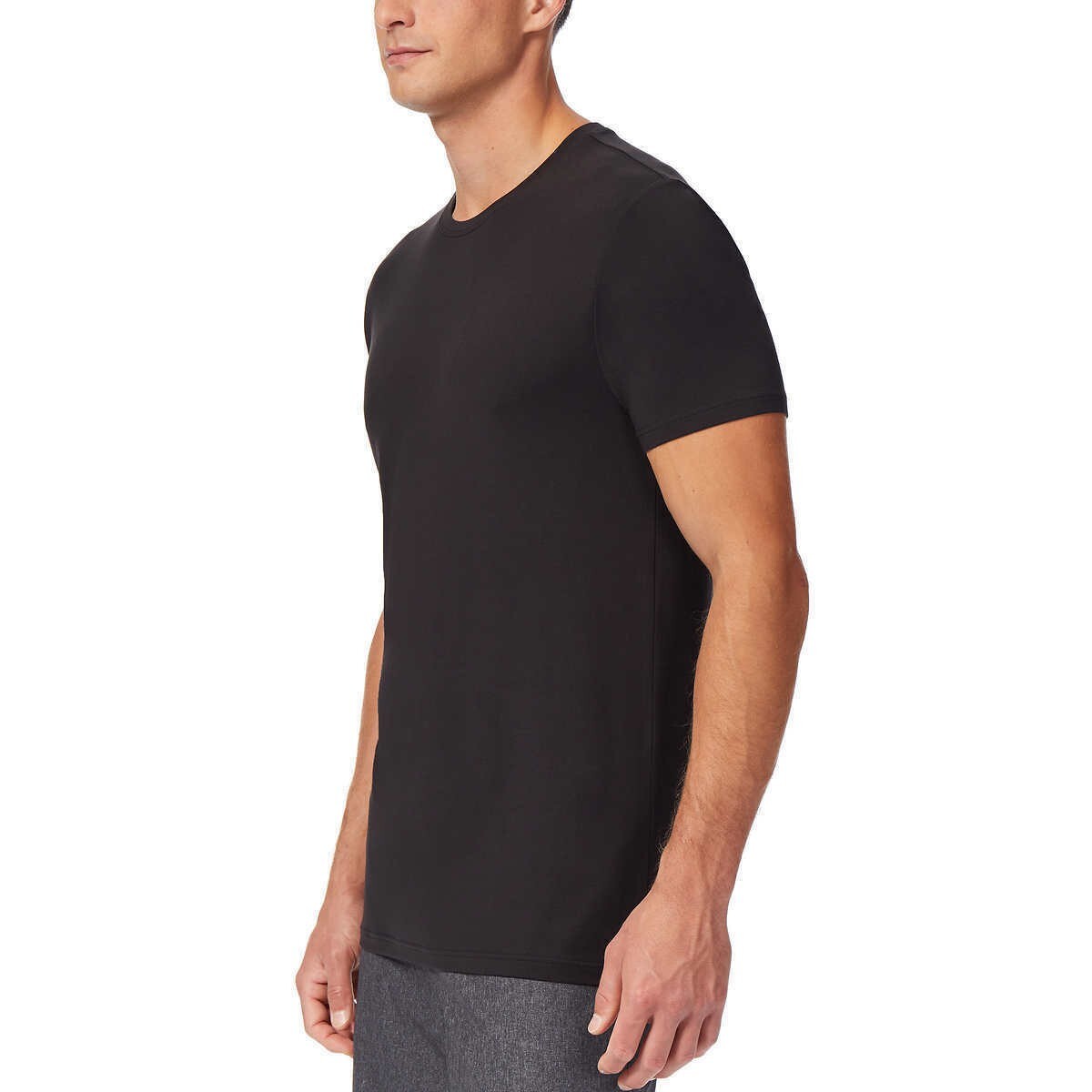 NEW 32 Degrees Mens 3 pack Cool Tee Short Sleeve Crew Neck, BLACK, MEDIUM 38-40