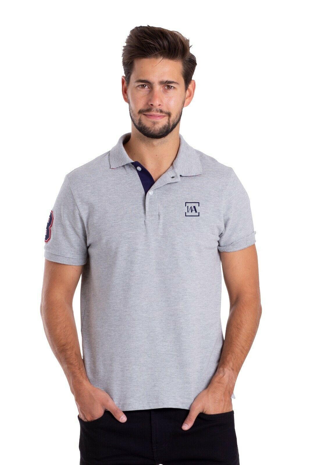 New Mens Polo T-Shirt Top Short Sleeve Regular-Fit Cotton Classic Summer Shirts
