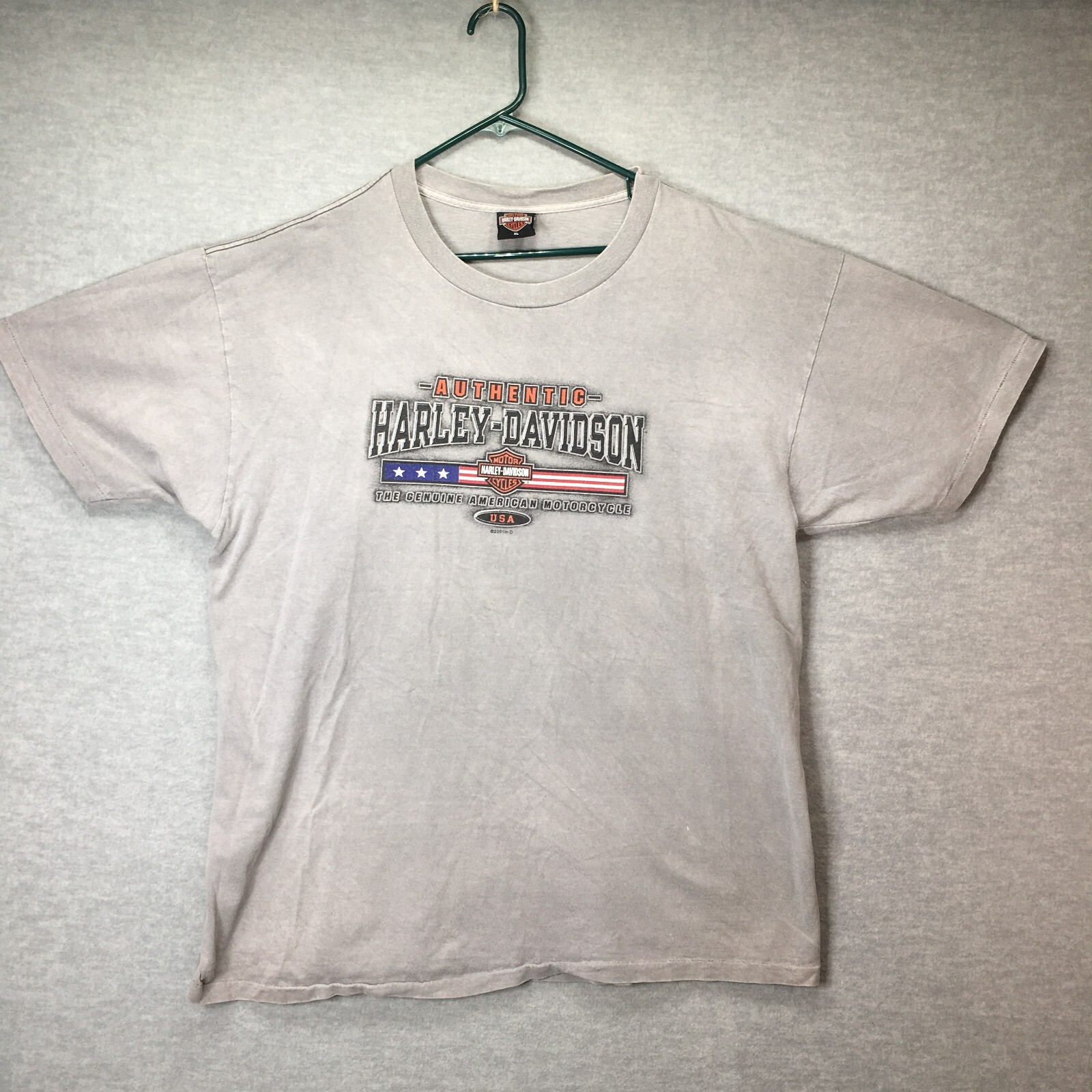 2001 Harley Davidson Abilene Texas Men’s Graphic Tee Gray Size XL Kent’s