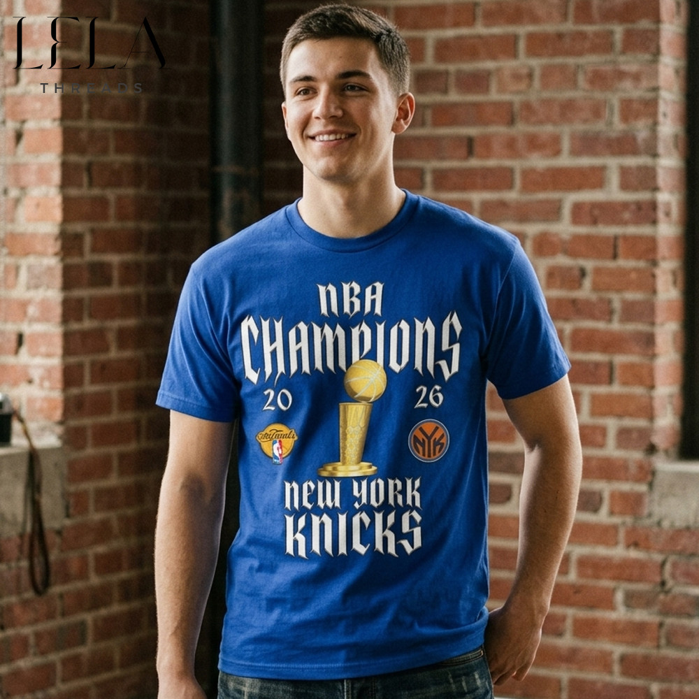 New York Knicks NBA Champions 2026 Tee Trophy Basketball NYK Fans Unisex T-Shirt