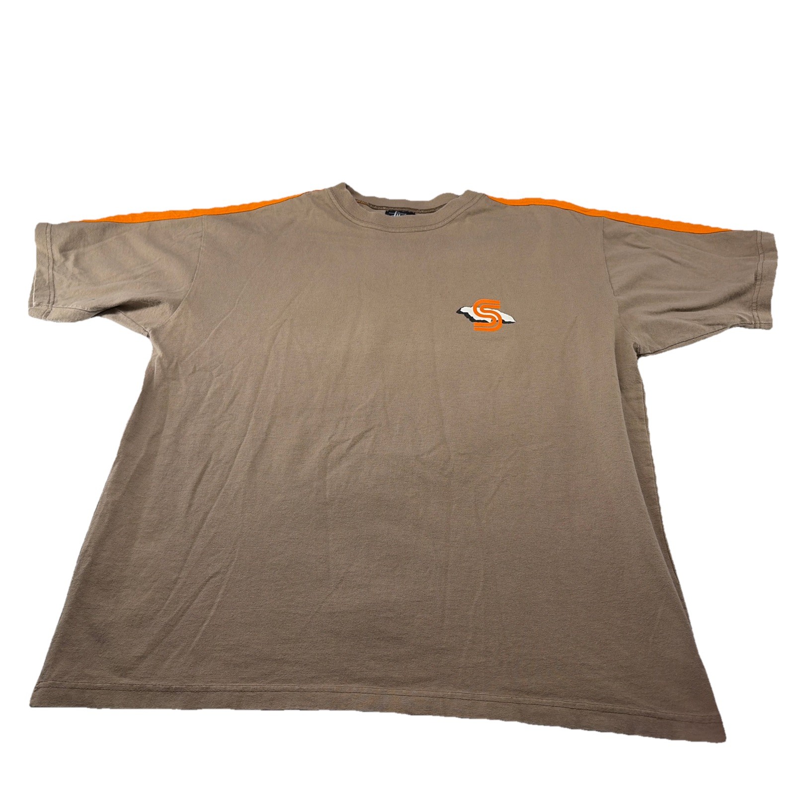 Vtg Stussy T Shirt Multi Colored Men’s Sz Large Basic Logo Graphic Made In USA