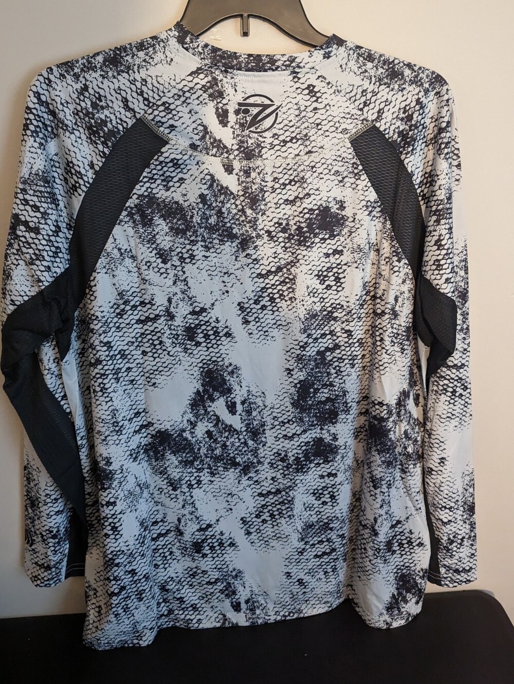 Gillz Men’s LS UV Tournament Series V2 Gray Grunge Print L/S Fishing Shirt Sz XL