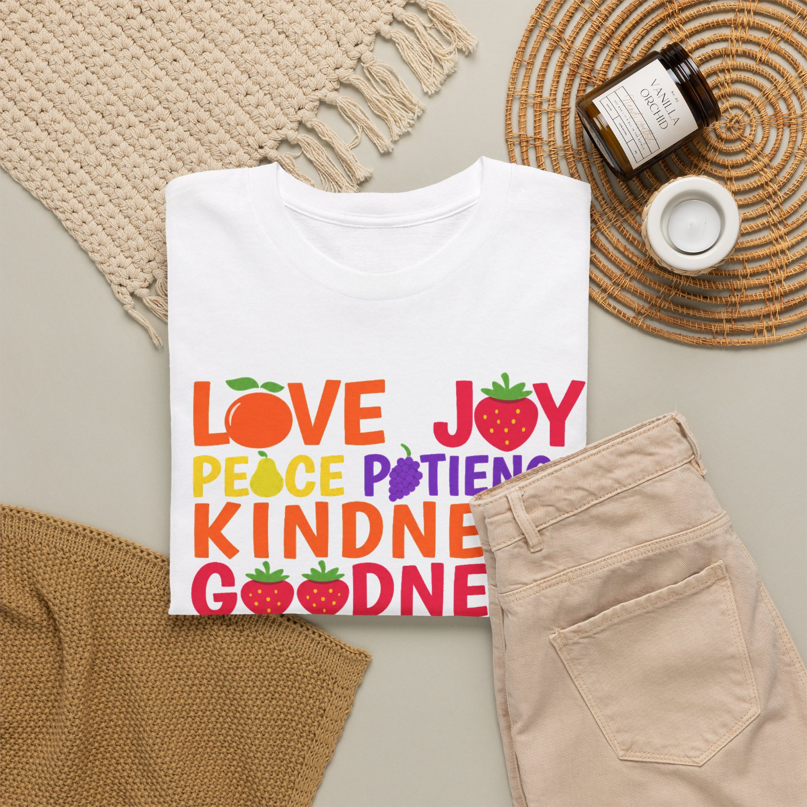 Fruits Of The Spirit Galatians 5 22 Christian Faith T-Shirt