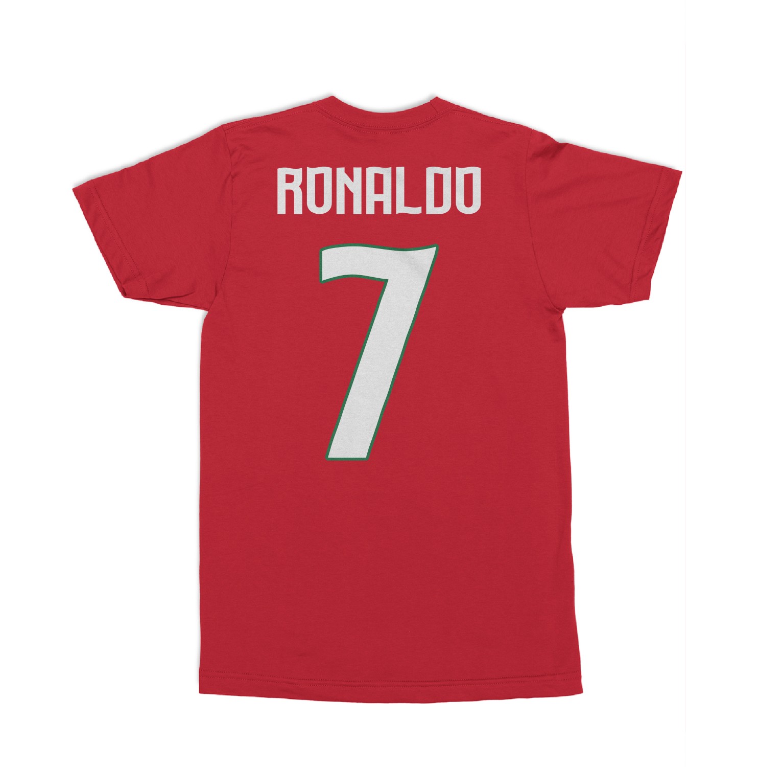 Portugal Ronaldo 7 Inspired Soccer Jersey Style Unisex T-Shirt