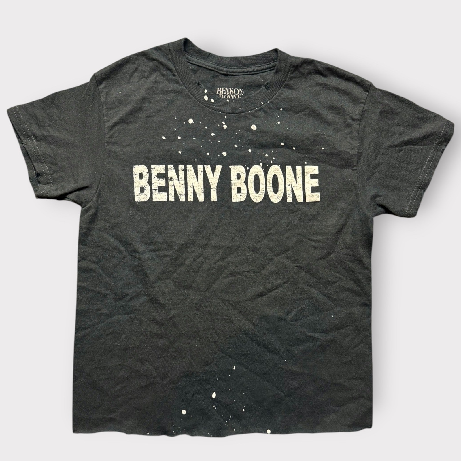 Benson Boone American Heart Tour 2023 T-Shirt Black Cropped Small Concert Merch