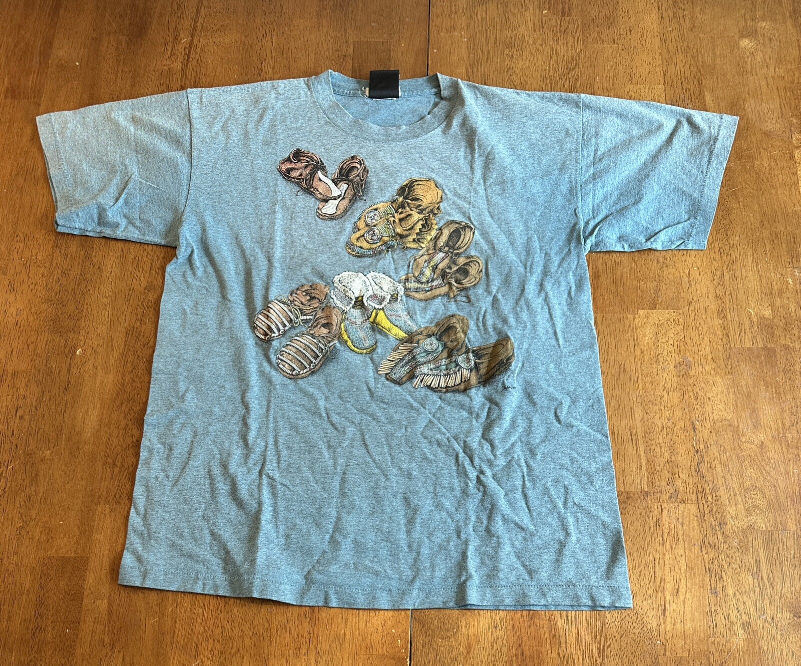 Vintage 90s Signal Sport T Shirt Large Single Stitch Shoes