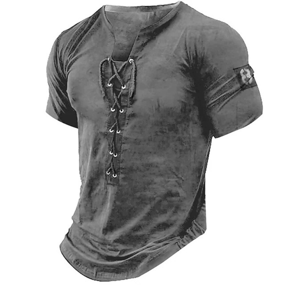 For Mens T-Shirts Classic Cotton Blend Gym Sport Tops Male Muscle Pullover