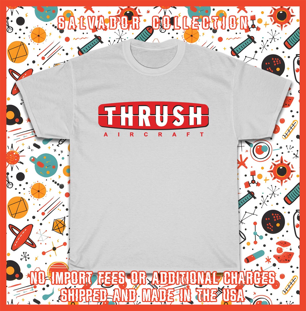New Tee Shirt Thrush Aircraft Logo Men’s T-Shirt American T-Shirt
