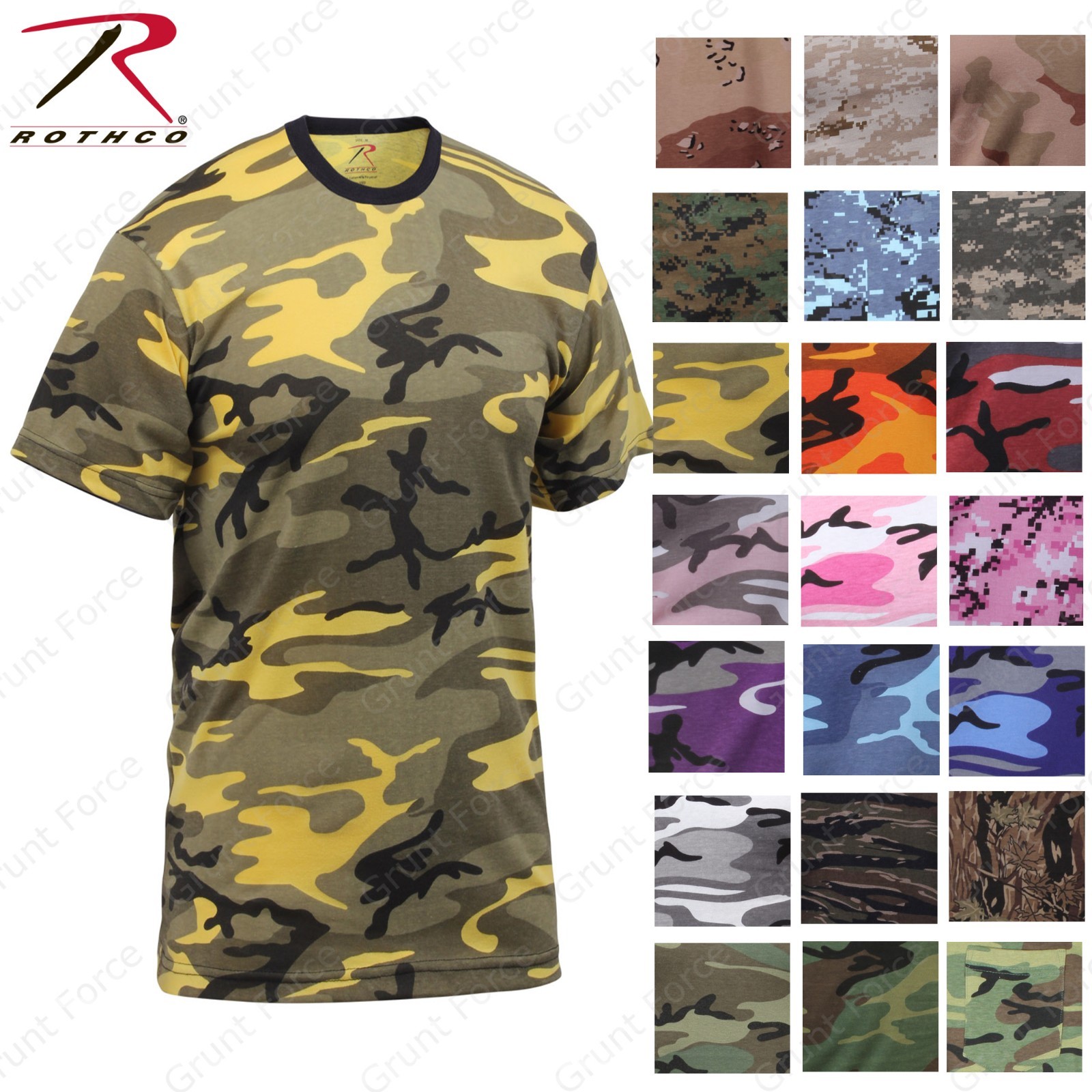 Camouflage Camo Army Military T-Shirts Tees Tee Shirts
