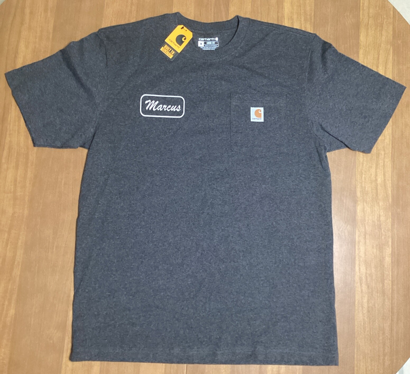 Clutch Marcus Carhartt Pocket Tee Shirt Carbon Heather Medium New