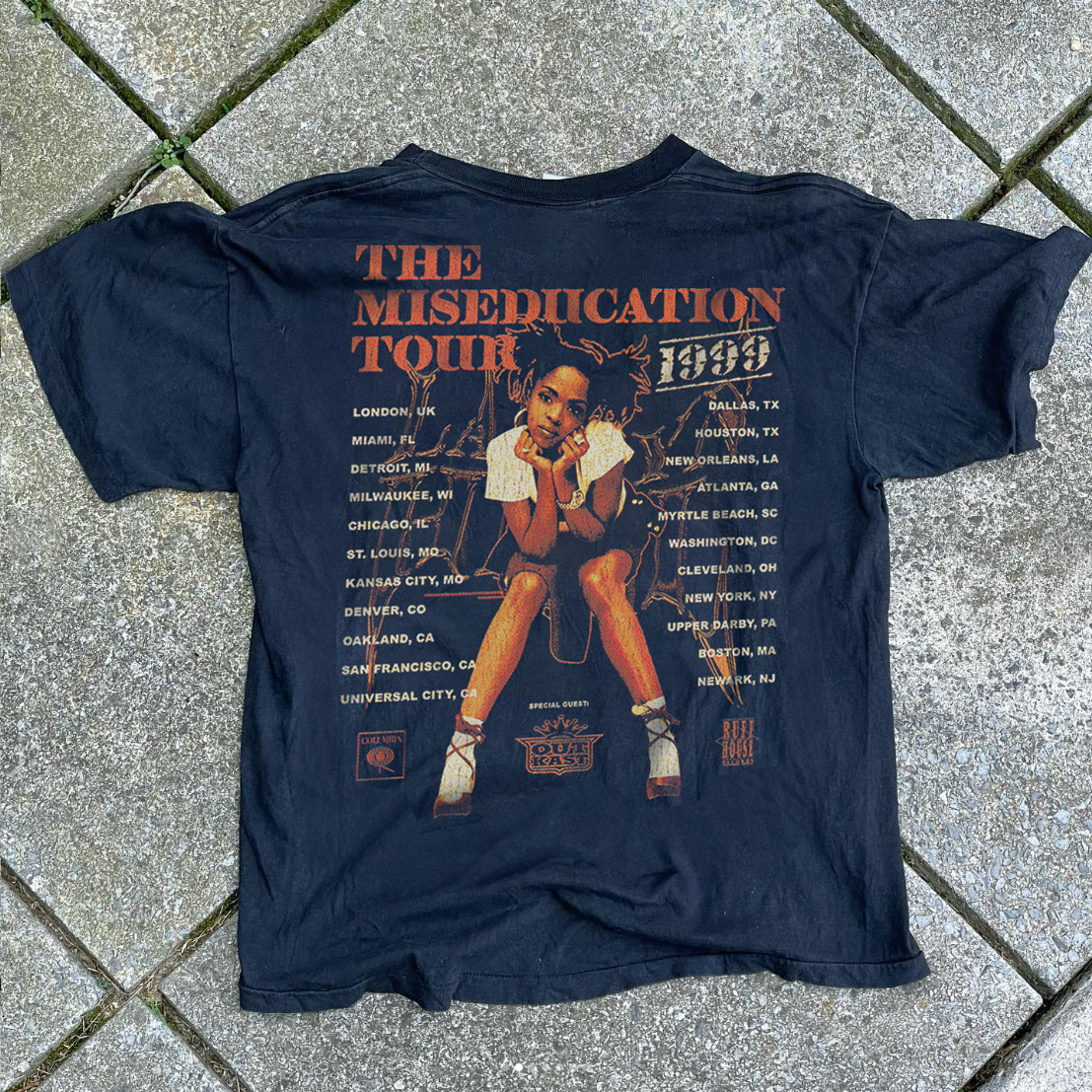 1999 Lauryn Hill – Miseducation Tour Classic T-Shirt Black XL