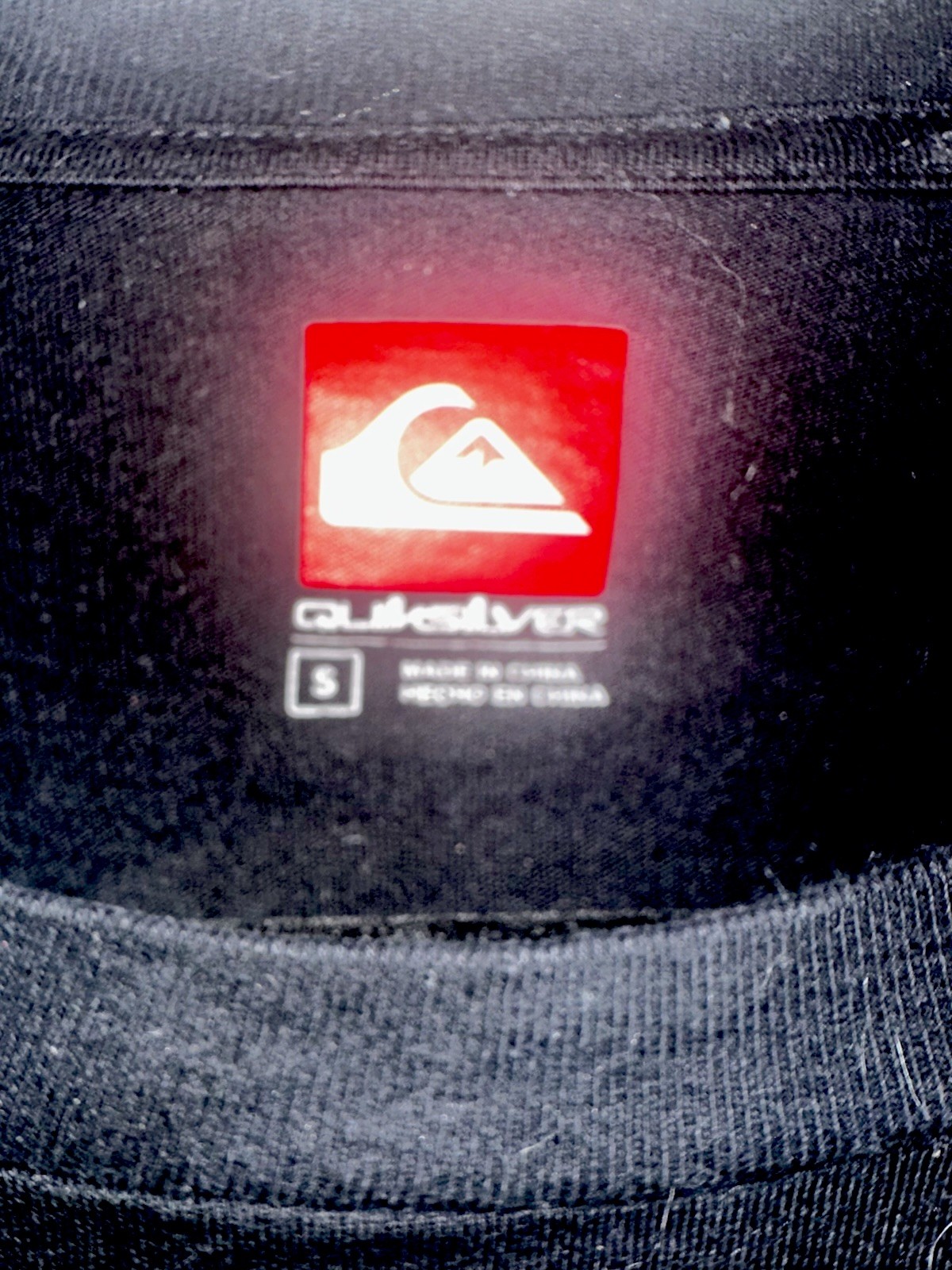 Quiksilver Men’s Black Graphic Logo Print Crew Neck Short Sleeve T-Shirt S