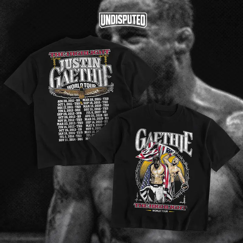 Justin Gaethje Heavy Cotton Shirt UFC Shirt The Highlight Tshirt