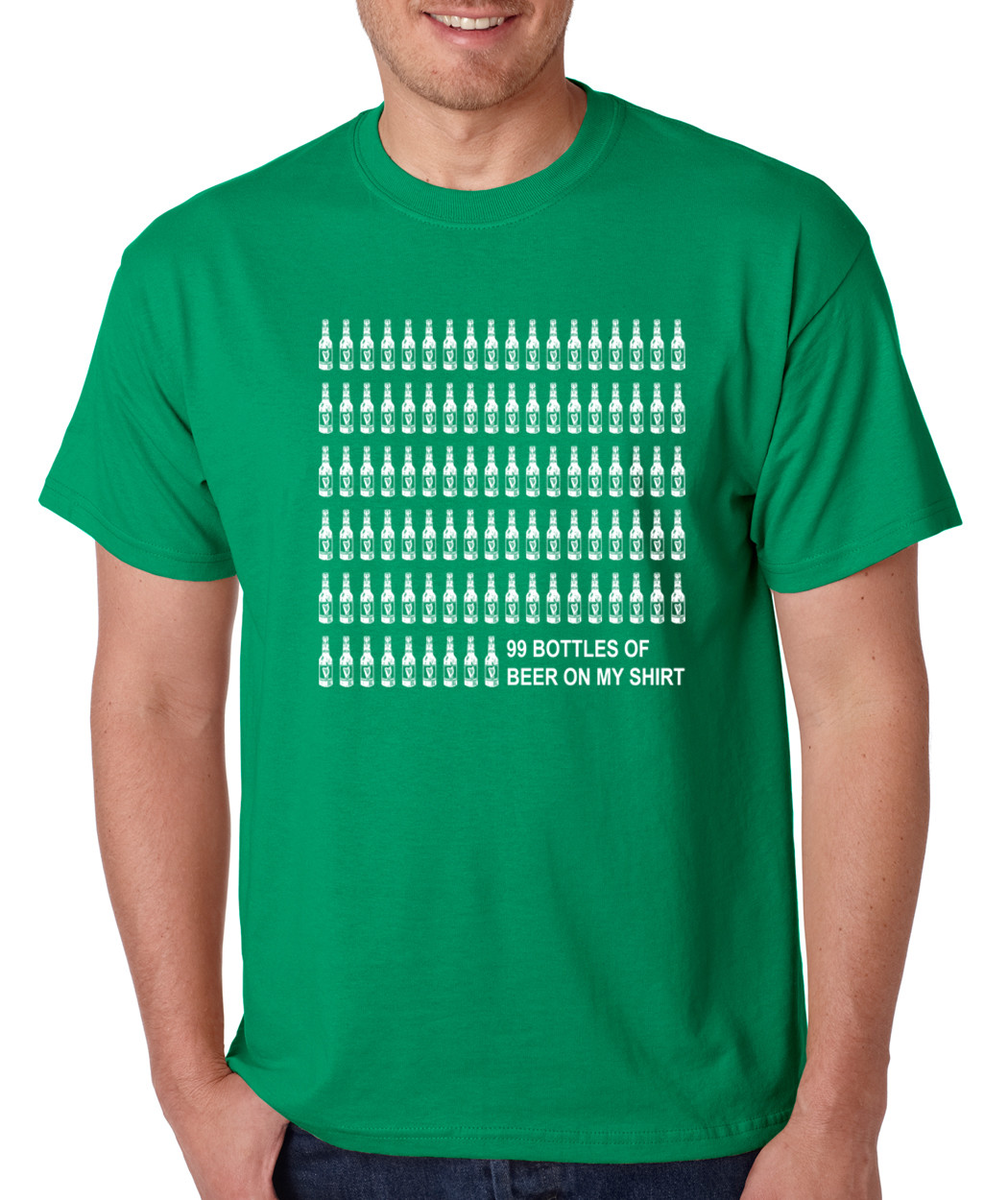 99 BOTTLES OF BEER Irish drinking Saint Patrick’s Day clover shamrock T-Shirt