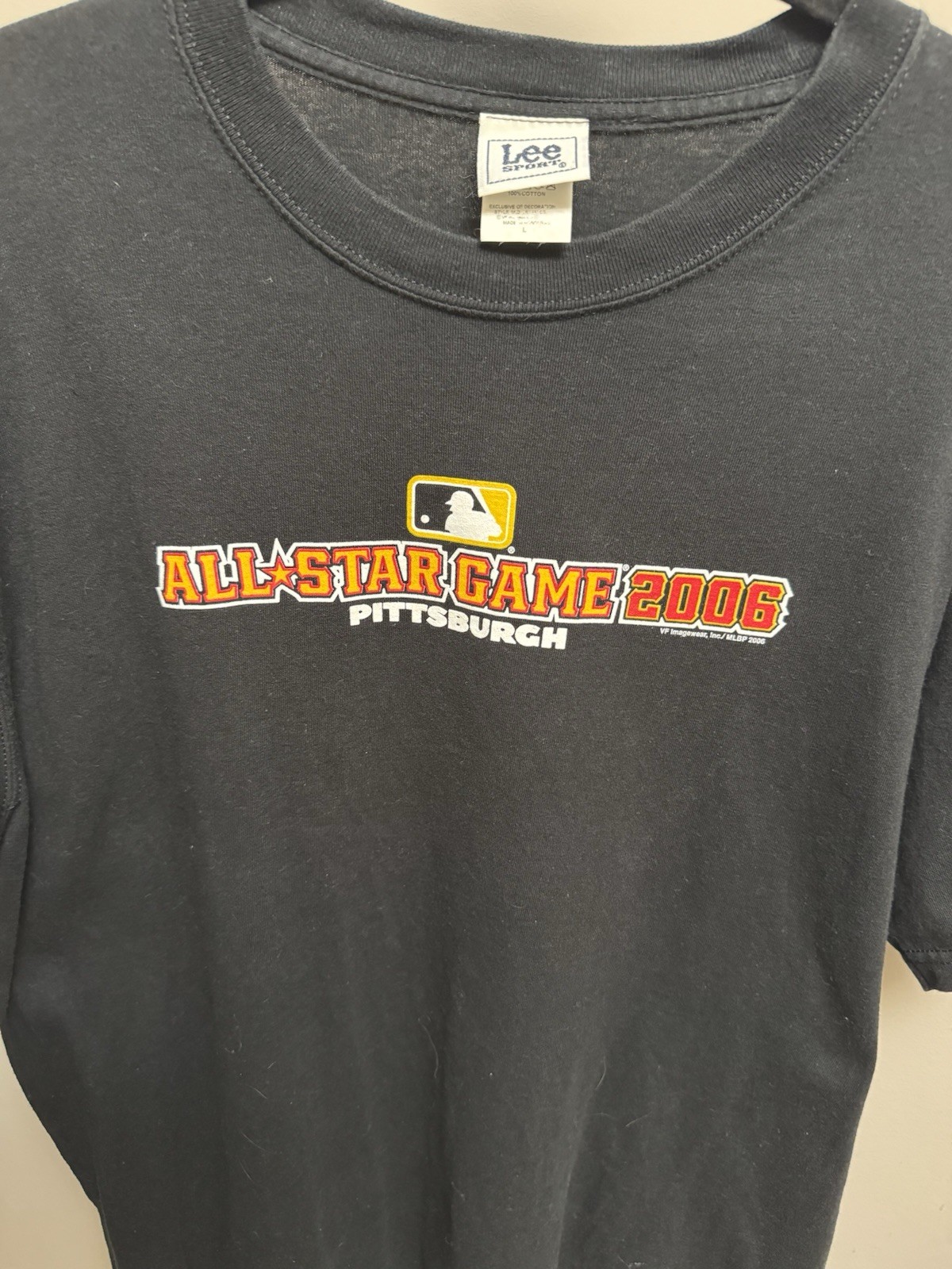 Lee Sport MLB All Star Game 2006 T-Shirt Mens Large Black Pittsburgh Pirates PNC