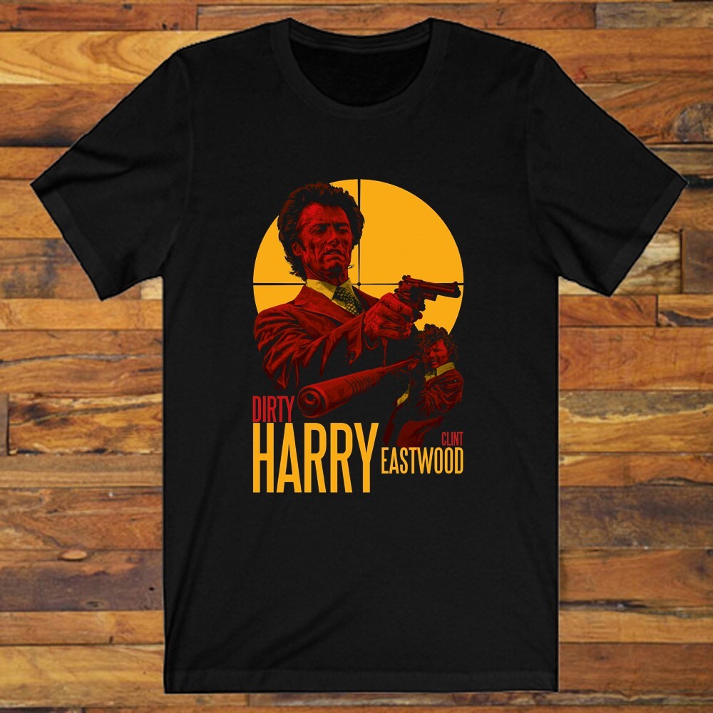 Dirty Harry Clint Eastwood Men’s Black Size S to 5XL
