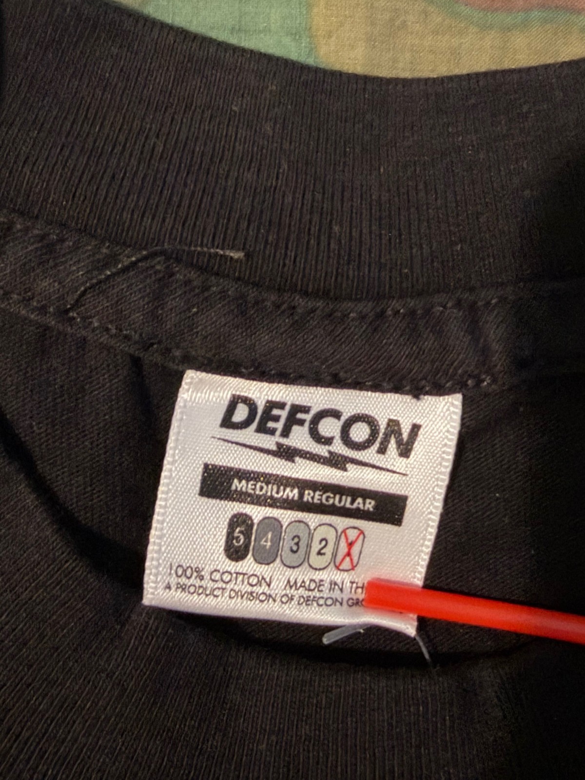 DEFCON X FRONTIER Tonal Logo Tee Black Sz M New Rare