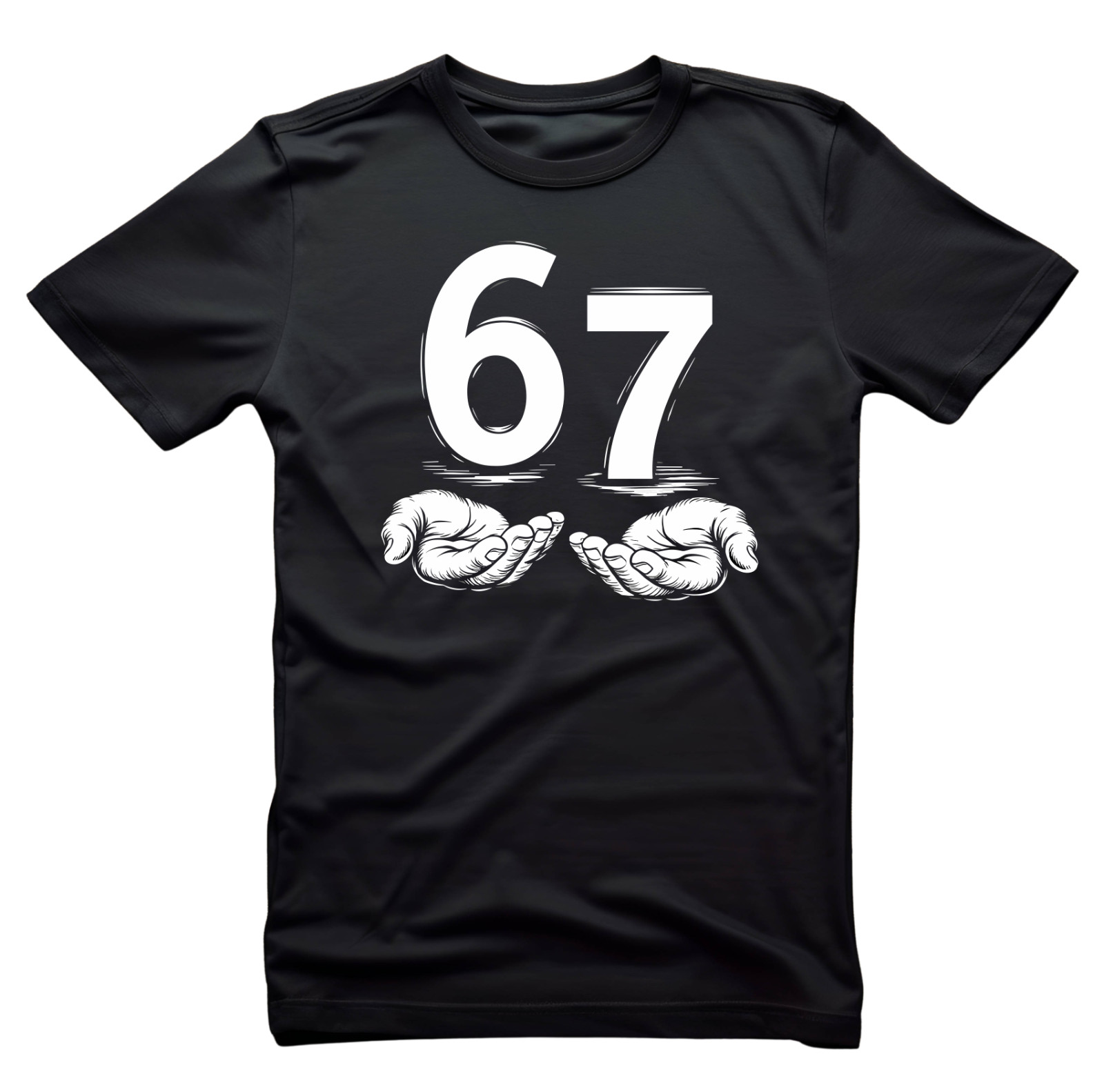 Six Seven 67 Kids Teen Boys Men 6-7 Meme Hands Funny T-Shirt, Unisex