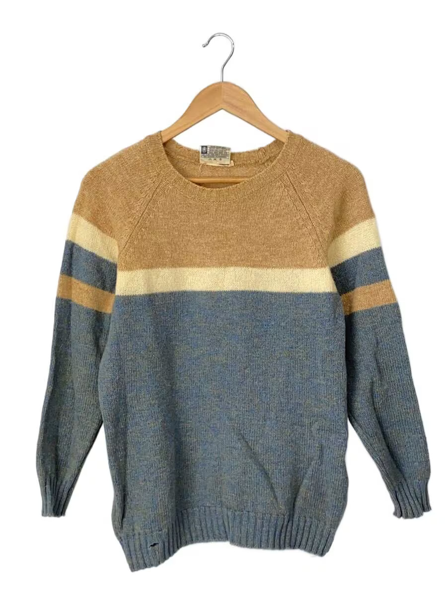 Other Brands Knit Sweater (Thick) M Wool BEG Solid Color