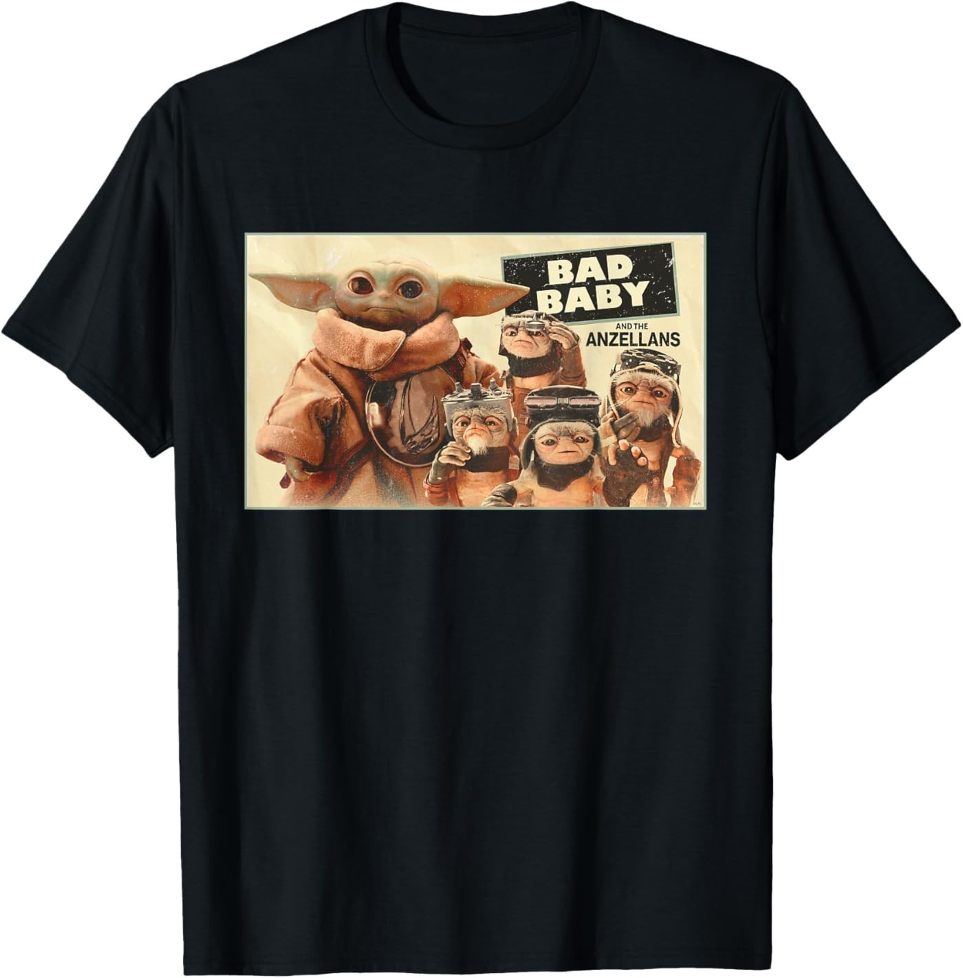 The Mandalorian and Grogu Bad Baby & The Anzellans T-Shirt