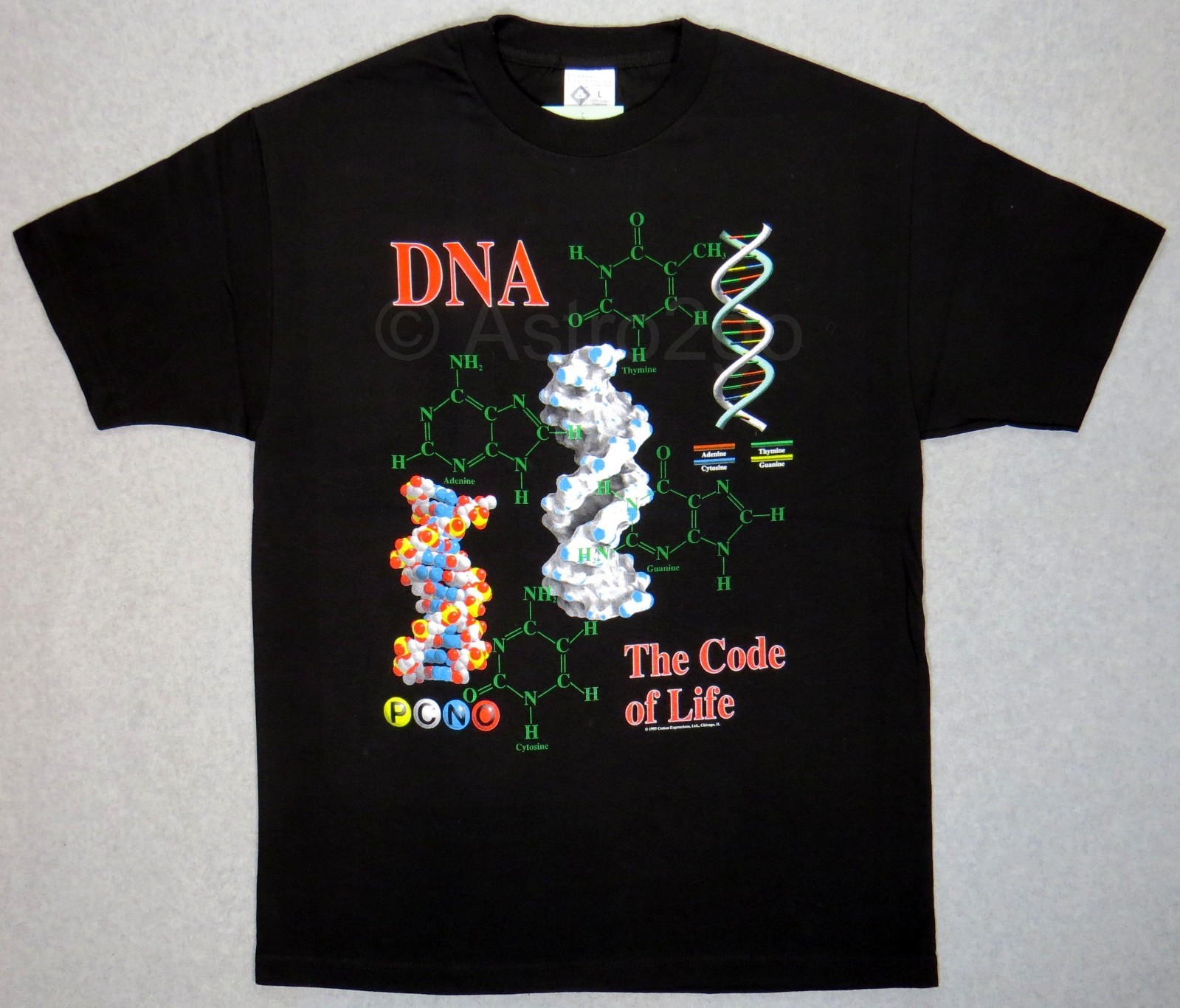 DNA-THE CODE OF LIFE–Genetics Chromosomes Helix Biology Science T shirt S-5XL