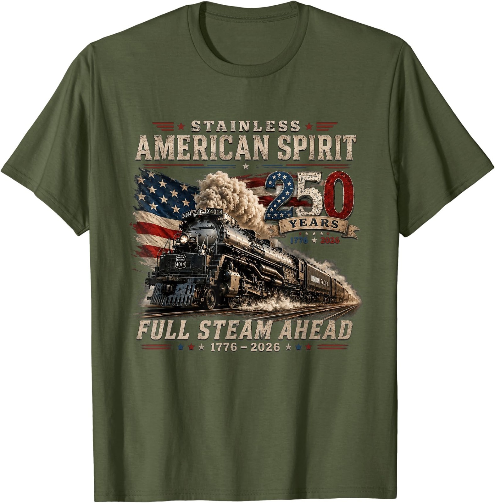 Big Boy 4014 Vintage 250 Steam Locomotive Railroad Train T-Shirt
