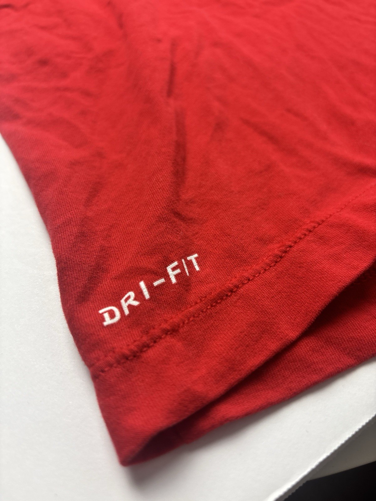Red Nike Tee Dri-Fit T Shirt Size M’ All Star #77 Doncic White Letters