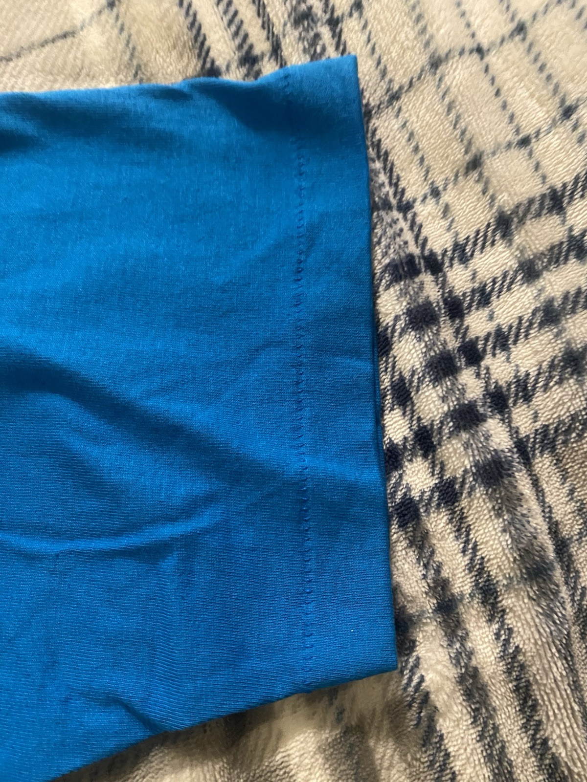 Vintage Basic Editions Single Stitch T Shirt Blue BLANK Large NEW NWT Deadstock