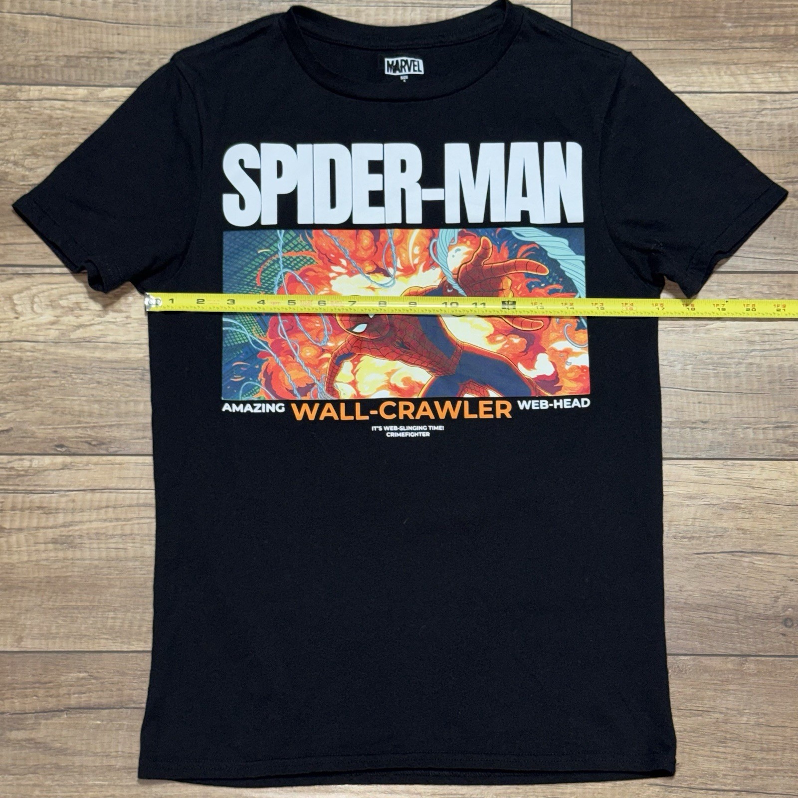 Spider Man Marvel Wall Crawler Web Head Super Hero Comic Graphic T Shirt Mens S
