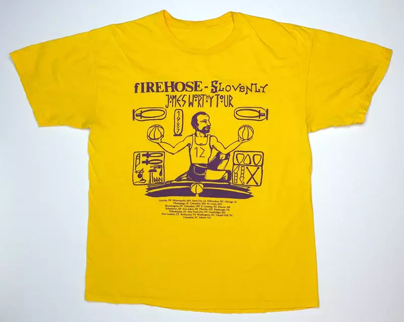Firehose Band Slovenly James Worthy Tour T Shirt Full Size S-5XL