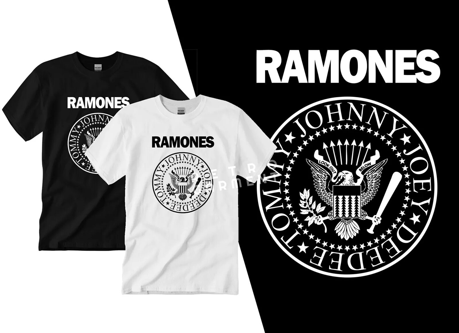 The Ramones 80’s Punk Rock Band T-shirt Tee Adult Men’s New