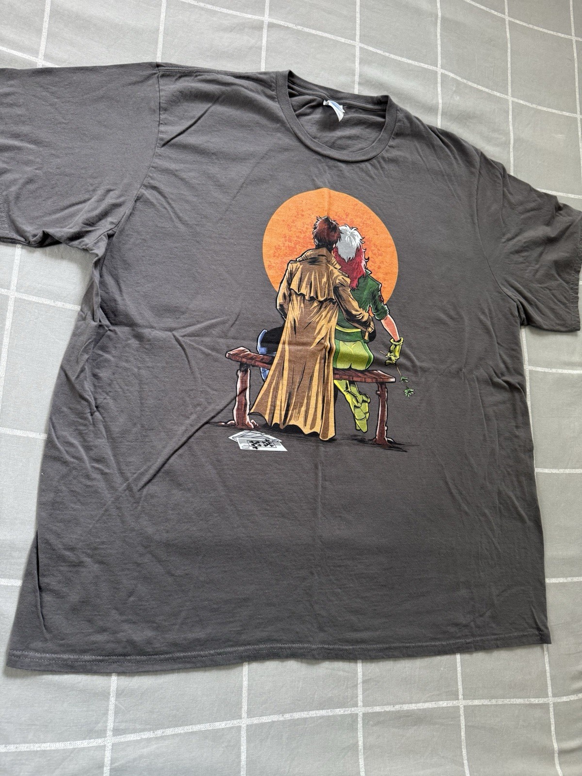 Marvel X-Men Gambit & Rogue Men’s Graphic Tee Size 3XL Vintage 90s Comics Style
