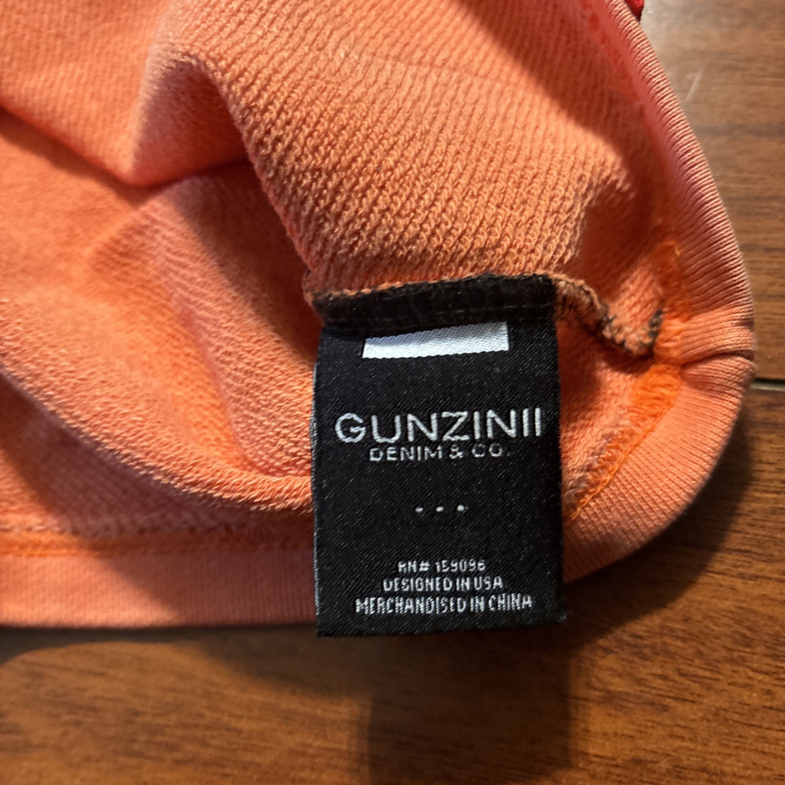NEW Gunzinii Men L King And A Gentleman Crew Neck Shirt Orange GZ617 Skater Hip